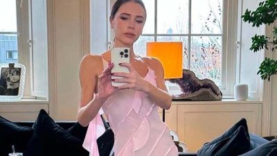 Виктория Бекхэм выбрала идеальное платье ко Дню святого Валентина